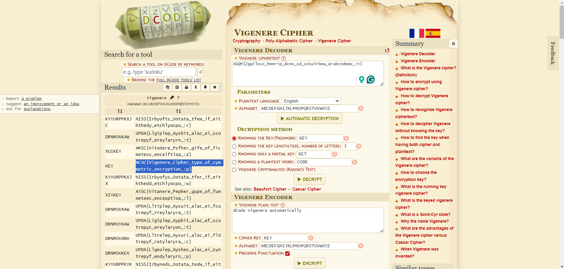 ncsc-training-vigenvault